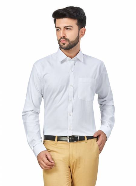 Outluk 1420 Casual Wear Oxford Cotton Mens Shirt Collection 1420-WHITE